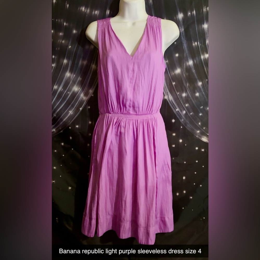 Banana Republic Vibrant light purple dress